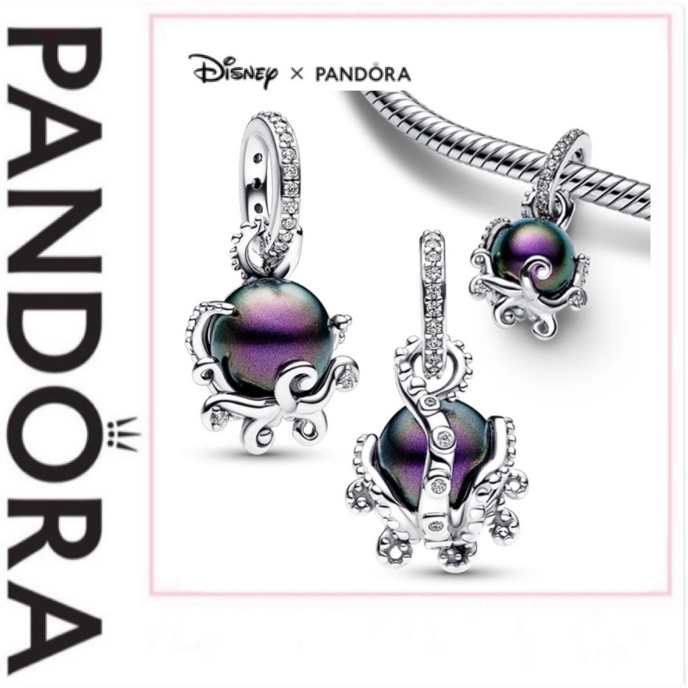 NWOT Pandora x Disney, The Little Mermaid Ursula Dangle Charm 792684C01